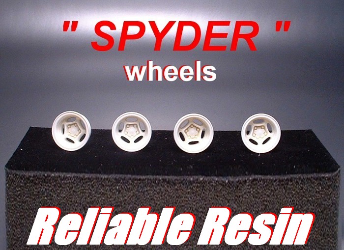 SPYDER WHEELS by Reliable Resin.