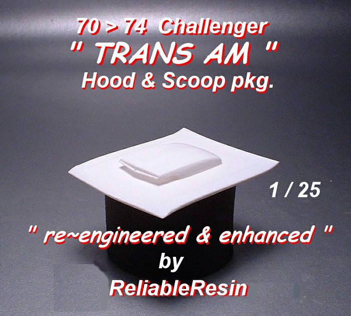 1970/74 Challenger "Trans Am" Hood & Scoop pkg!